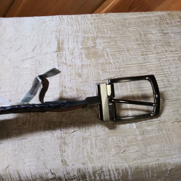 ❗SALE ❗NWT Tassa Elba Reversible Leather Belt 38 - Picture 4 of 5